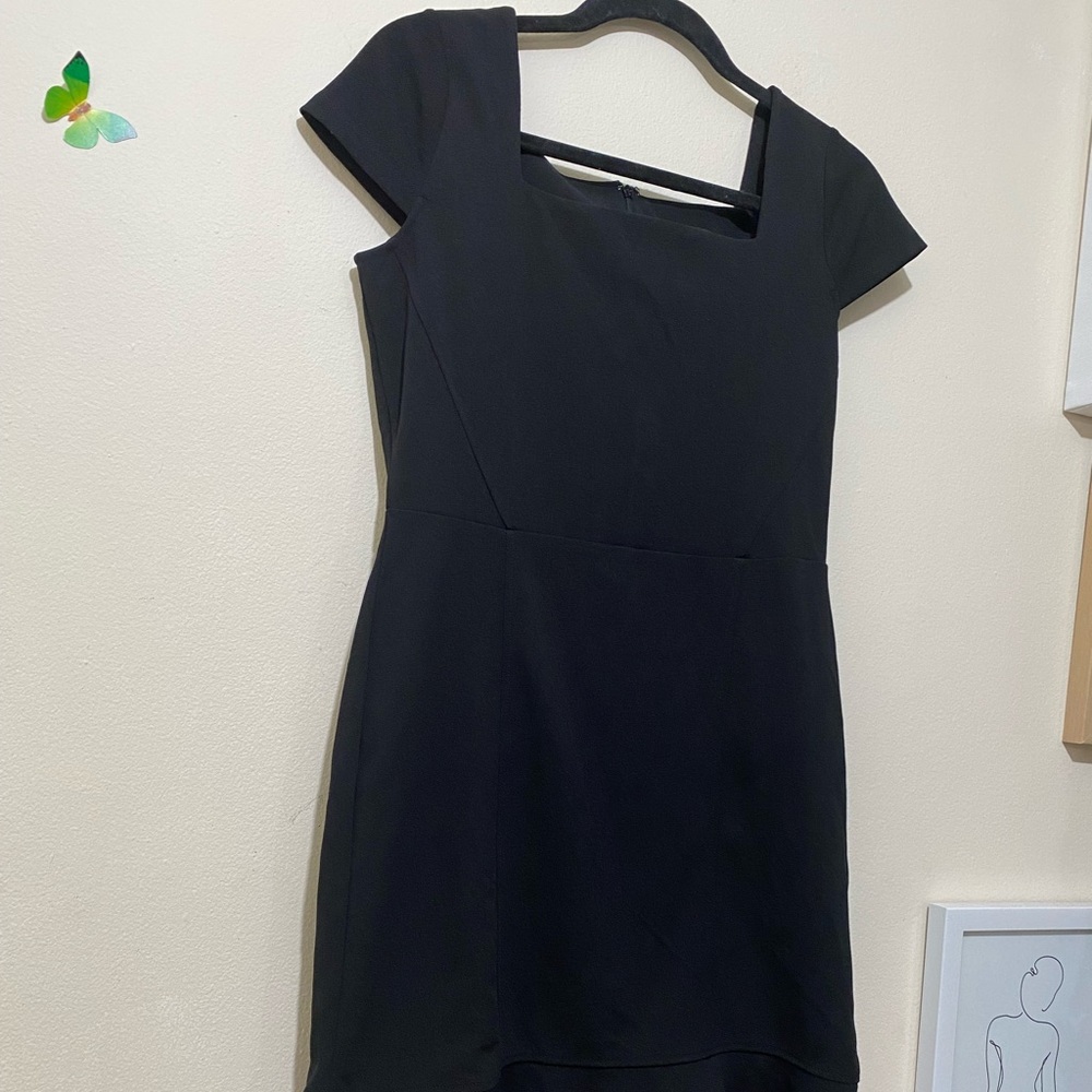 Banana Republic Black Cup Sleeve Dress